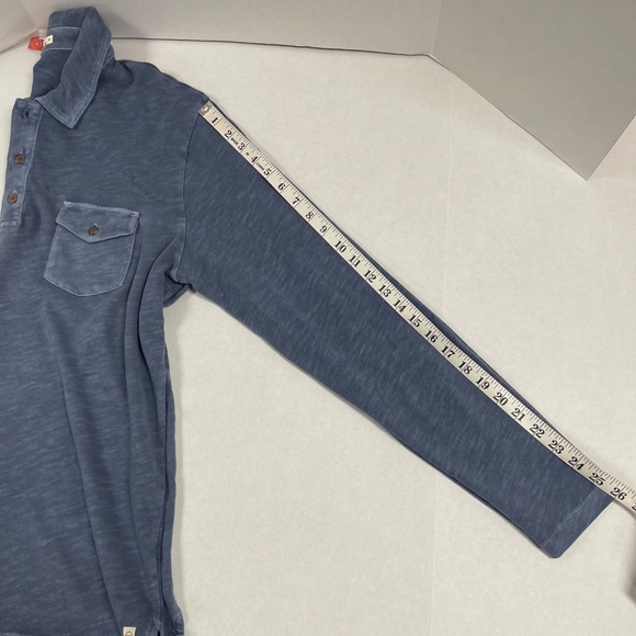 Marine Layer Vintage Heavy Slub Polo Long Sleeve - Size M - NEW. - Picture 10 of 16